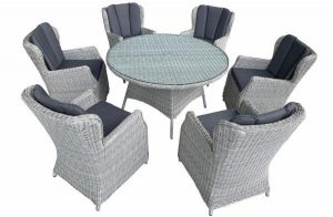 wicker patio dining set