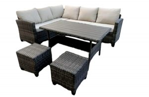 Crosley 5 piece wicker sofa set