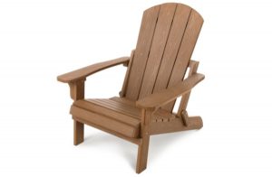 Folding plastic adirondack chair