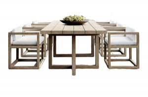 7 piece teak outdoor dining set