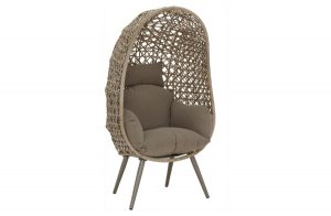 Outdoor wicker egg chair