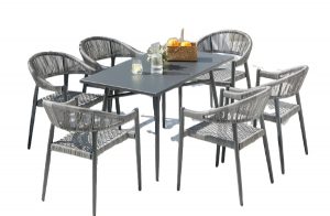 outdoor rattan dining set