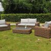 Powder coated aluminium wicker garden furniture